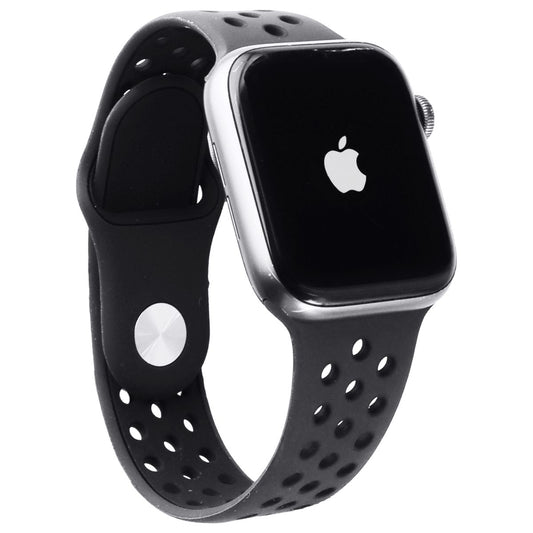 The Apple Watch Nike+ Series 4 (44mm) A1976 Gray AL w/ Black Sport Loop Band Smart Watches Apple    - Simple Cell Bulk Wholesale Pricing - USA Seller