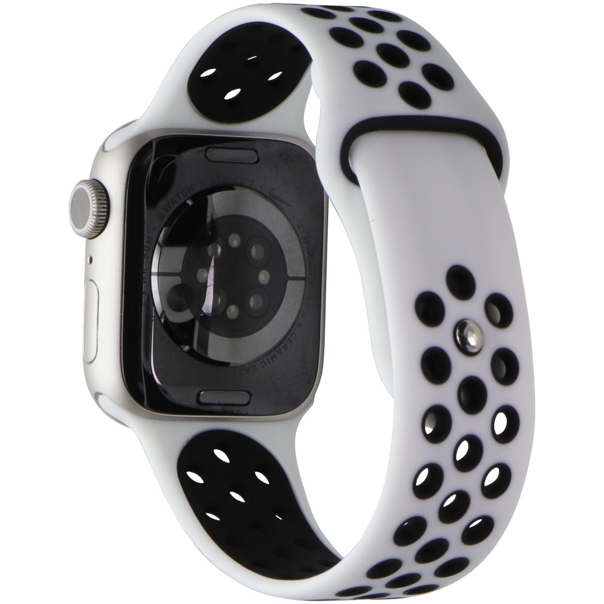 Apple Watch Series 7 Nike (A2473) (GPS only) 41mm Starlight AL/White Sport Band Smart Watches Apple    - Simple Cell Bulk Wholesale Pricing - USA Seller