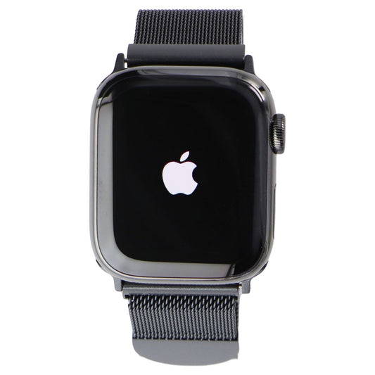 Apple Watch Series 8 (A2772)(41mm GPS + LTE) Graphite SS/Milanese Loop Smart Watches Apple    - Simple Cell Bulk Wholesale Pricing - USA Seller