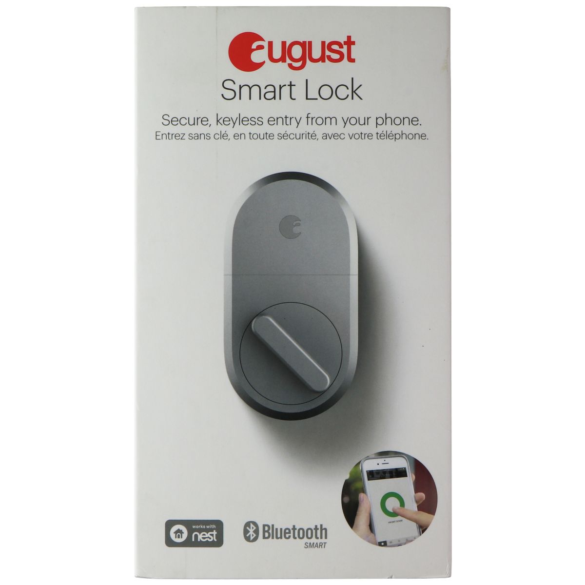 August Smart Lock (3rd Gen) - Keyless Entry for Your Home - Silver (ASL-3B) Home Improvement - Other Home Improvement August    - Simple Cell Bulk Wholesale Pricing - USA Seller