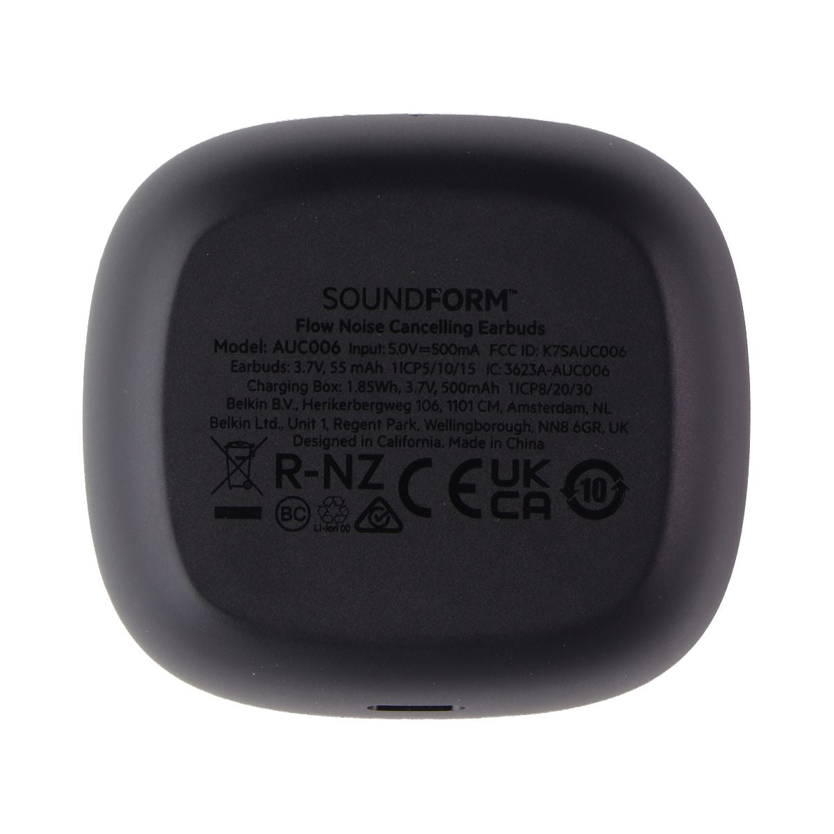 Belkin SoundForm Flow True Wireless Earbuds - Black (AUC006) Portable Audio - Headphones Belkin    - Simple Cell Bulk Wholesale Pricing - USA Seller