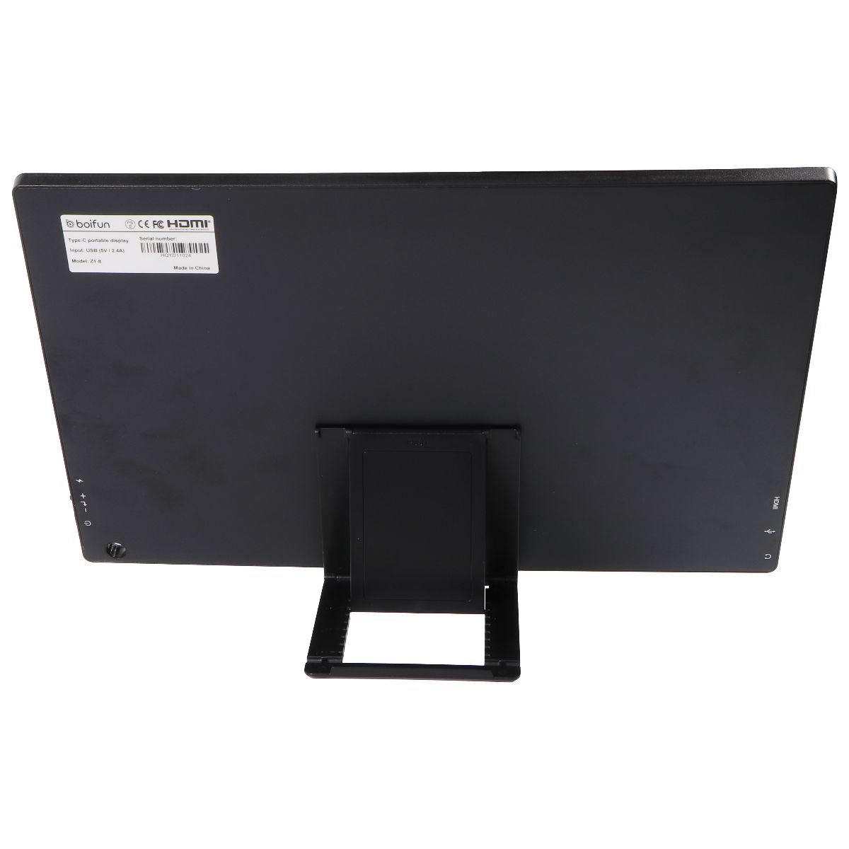 Boifun (15.6-inch) Portable 1080p IPS 60Hz (USB-C) Monitor - Black (Z1-8) Digital Displays - Monitors Boifun    - Simple Cell Bulk Wholesale Pricing - USA Seller