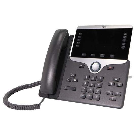 Cisco 8841 IP Phone with Wired Handset (CP-8841-K9) / (PoE) No Power Supply Home Telephones & Accessories - Corded Telephones Cisco    - Simple Cell Bulk Wholesale Pricing - USA Seller