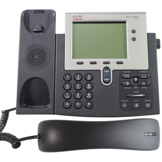 Cisco CP-7942G Unified IP Phone SCCP PoE Home Telephones & Accessories - Corded Telephones Cisco    - Simple Cell Bulk Wholesale Pricing - USA Seller
