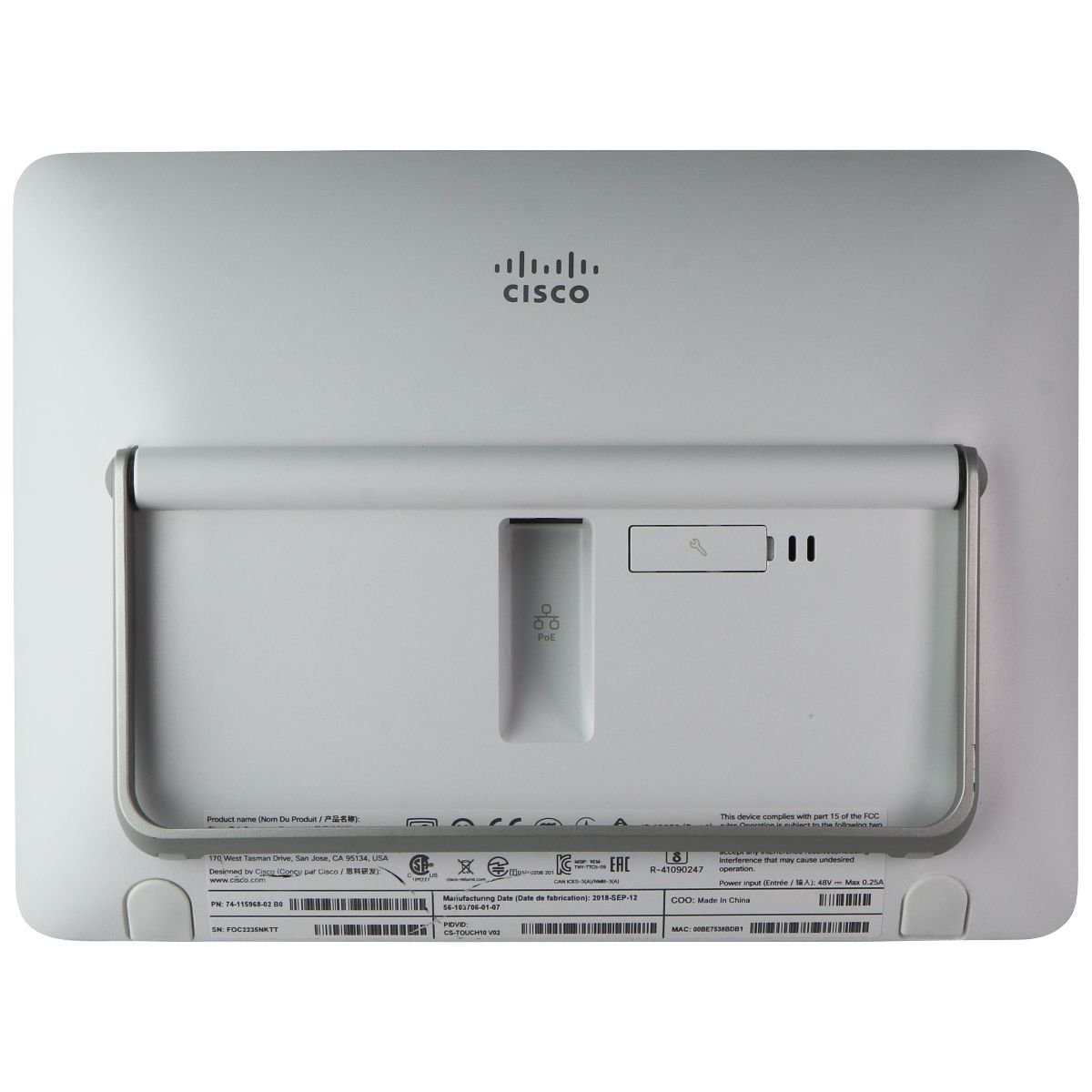 Cisco TelePresence Touch 10 Control Panel (TTC5-09)