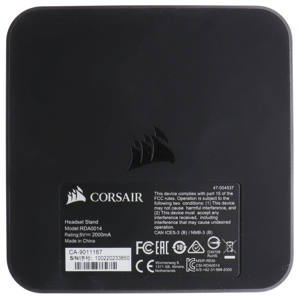 Corsair ST100 RGB Premium Headset Stand with 7.1 Surround Sound - 3.5mm + 2xUSB Computer Accessories - Computer Speakers Corsair    - Simple Cell Bulk Wholesale Pricing - USA Seller