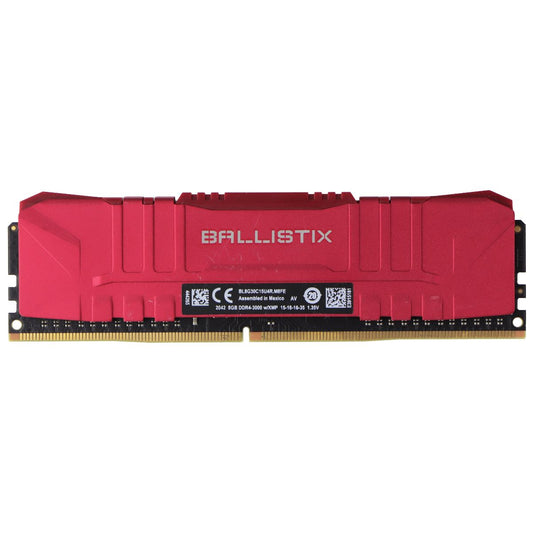 Crucial BALLISTIX (8GB) DDR4 3000MHz Desktop RAM Memory BL8G30C15U4R.M8FE - Red Computer Parts - Memory (RAM) Crucial Ballistix    - Simple Cell Bulk Wholesale Pricing - USA Seller