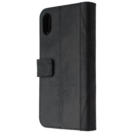 DECODED Leather 2-in-1 Wallet Case for Apple iPhone XR - Black Cell Phone - Cases, Covers & Skins Decoded    - Simple Cell Bulk Wholesale Pricing - USA Seller