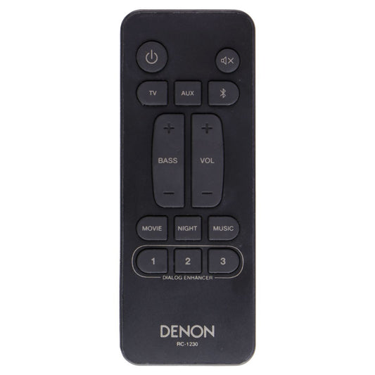 DENON  Replacement Remote (RC-1230) - Black TV, Video & Audio Accessories - Remote Controls Denon    - Simple Cell Bulk Wholesale Pricing - USA Seller