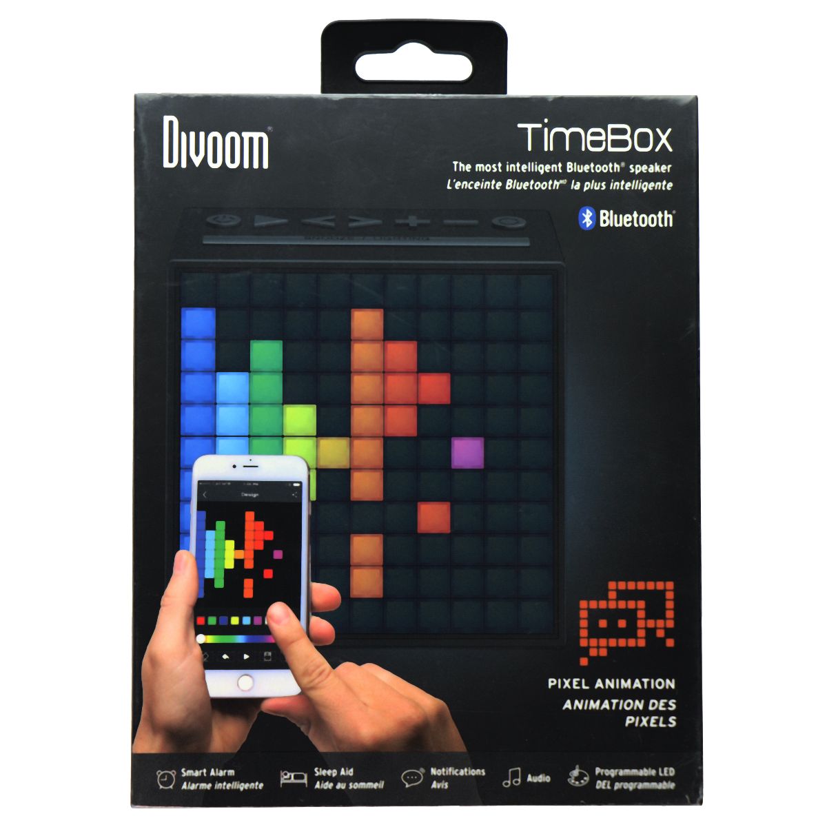 Divoom TimeBox LED Pixel Animation Bluetooth Speaker - Black – Simple ...