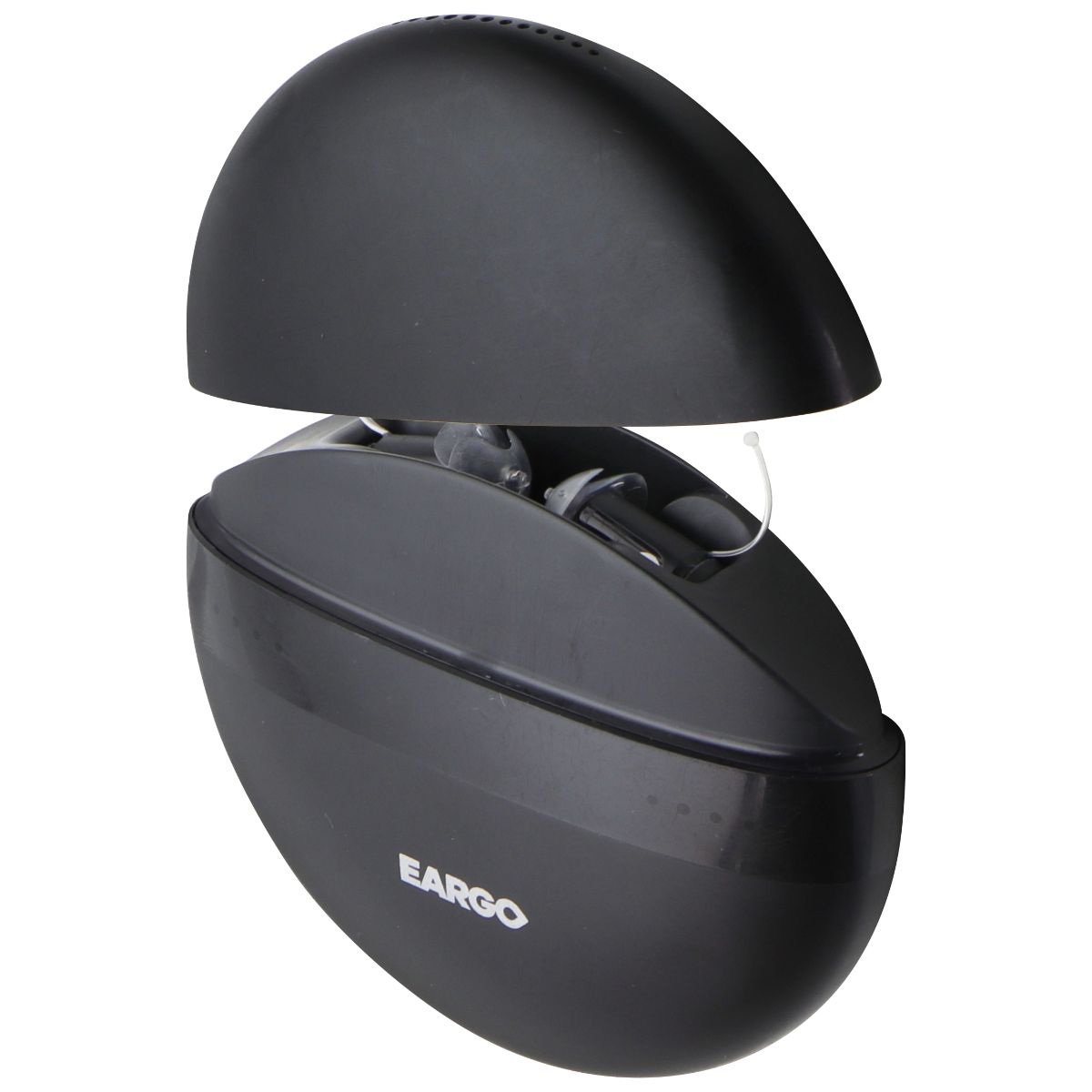 Eargo 6 Self-Fitting OTC CIC Rechargeable Hearing Aid with Case - Black Portable Audio - Headphones EARGO    - Simple Cell Bulk Wholesale Pricing - USA Seller