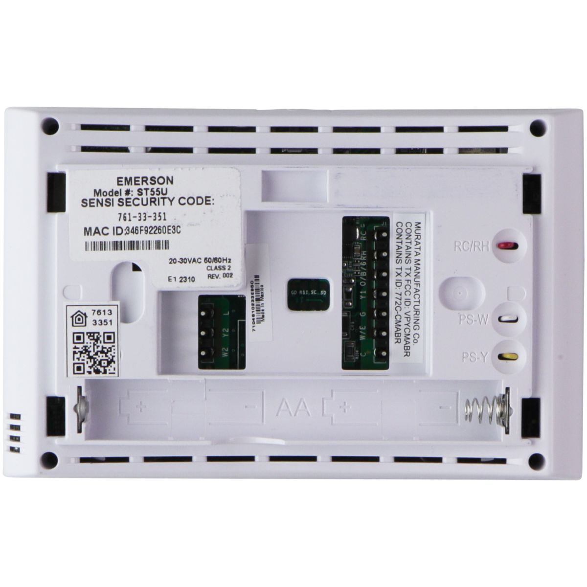 Emerson Sensi Smart Wi-Fi Thermostat - White (ST55U) Heating, Cooling & Air - Programmable Thermostats Emerson    - Simple Cell Bulk Wholesale Pricing - USA Seller