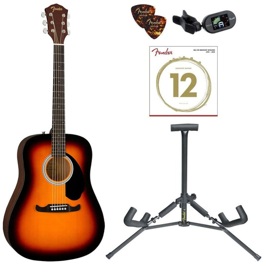 Fender FA-125 Dreadnought Acoustic Guitar Package - Sunburst Other Sporting Goods Fender    - Simple Cell Bulk Wholesale Pricing - USA Seller