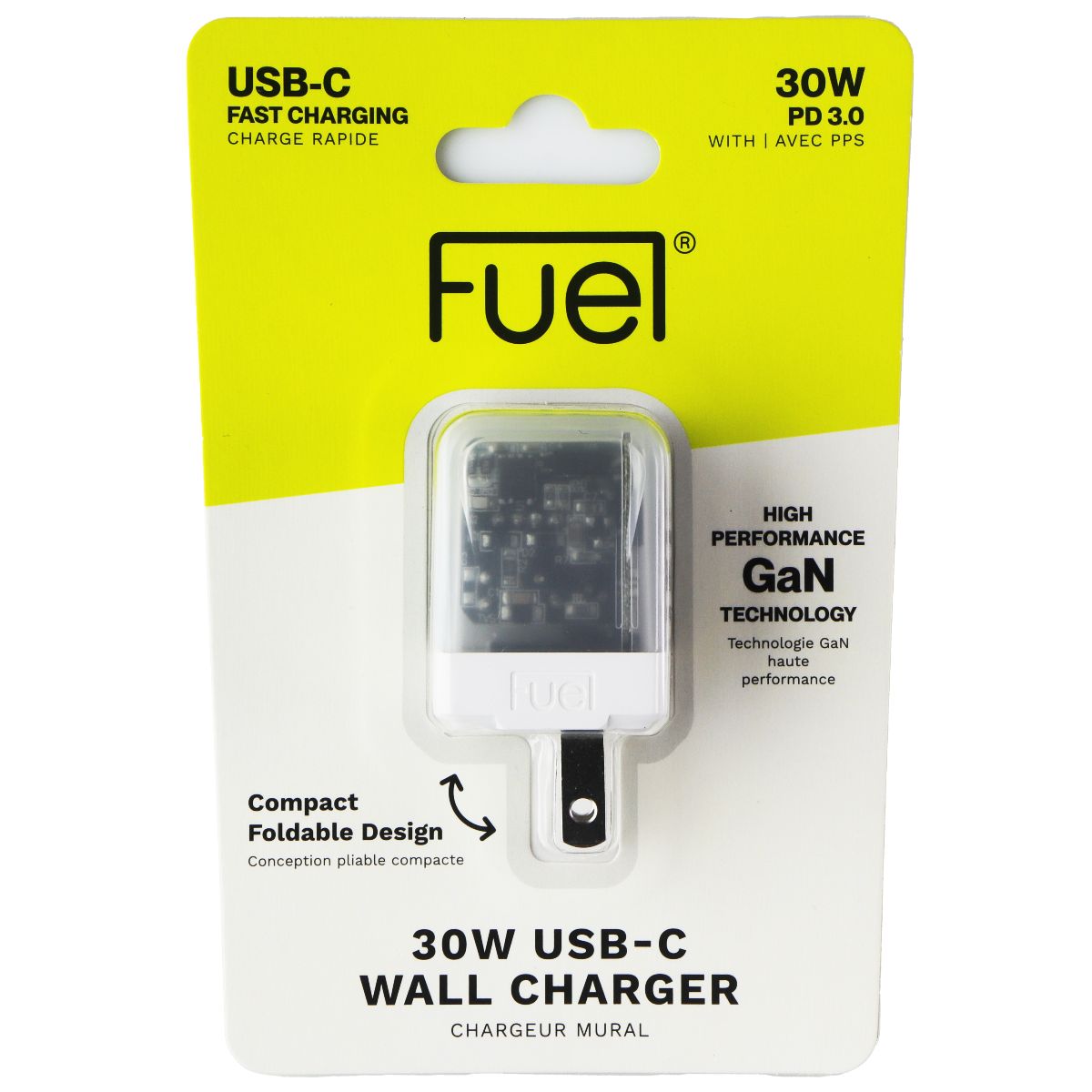 FUEL (30W) USB-C Fast Charging Translucent Wall Charger - Frosted White Cell Phone - Cables & Adapters FUEL    - Simple Cell Bulk Wholesale Pricing - USA Seller