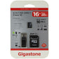Gigastone 4-in-1 Kit (16GB) microSDHC Memory Card + Micro-USB Adapter Class 10 Digital Camera - Memory Cards Gigastone    - Simple Cell Bulk Wholesale Pricing - USA Seller