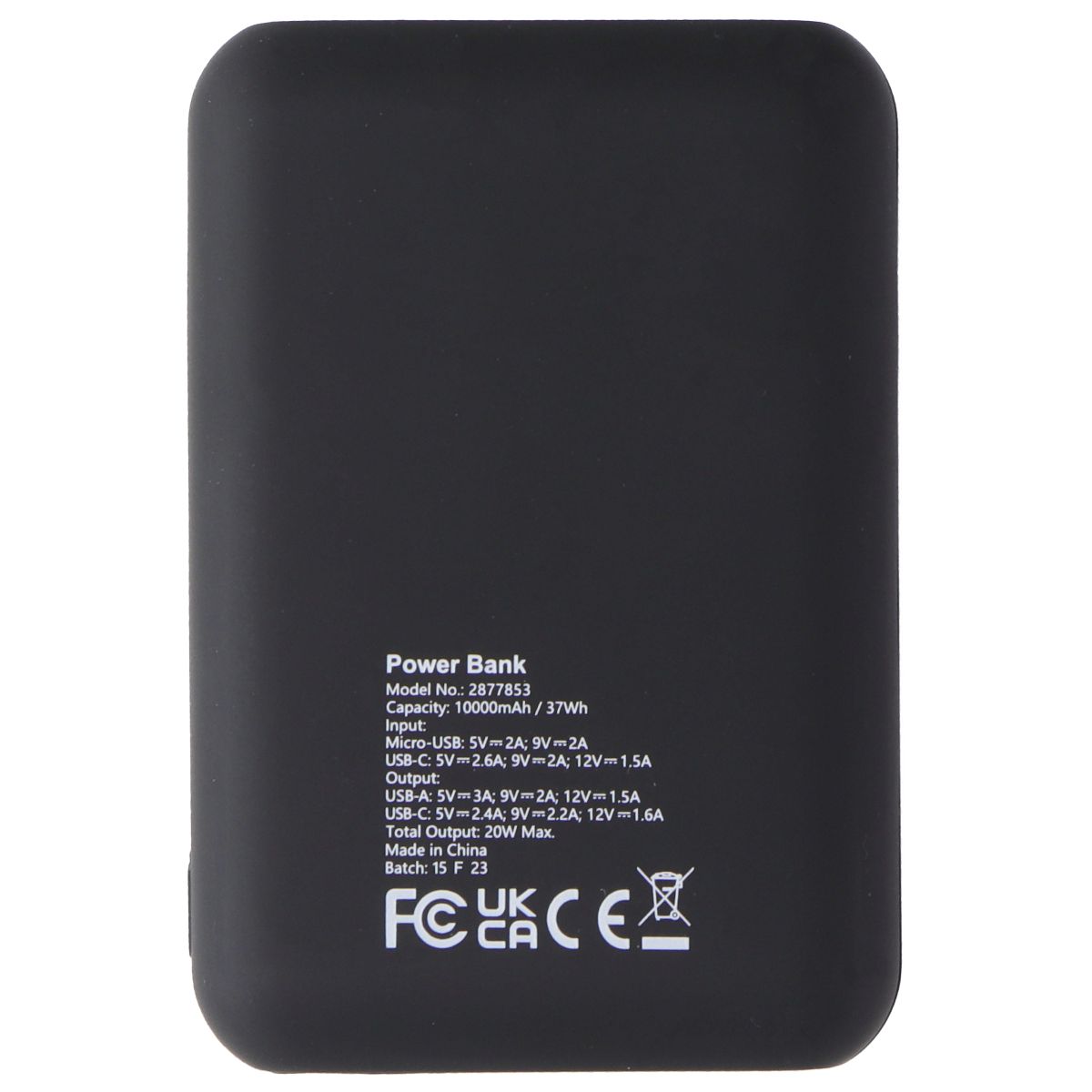 InMotion Fast Charge Power Bank 10,000mAh with USB-A and USB-C Ports (2877853) Cell Phone - Chargers & Cradles InMotion    - Simple Cell Bulk Wholesale Pricing - USA Seller