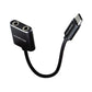 InMotion USB-C Dual Aux 3.5mm Audio Splitter - Black Cell Phone - Cables & Adapters InMotion    - Simple Cell Bulk Wholesale Pricing - USA Seller
