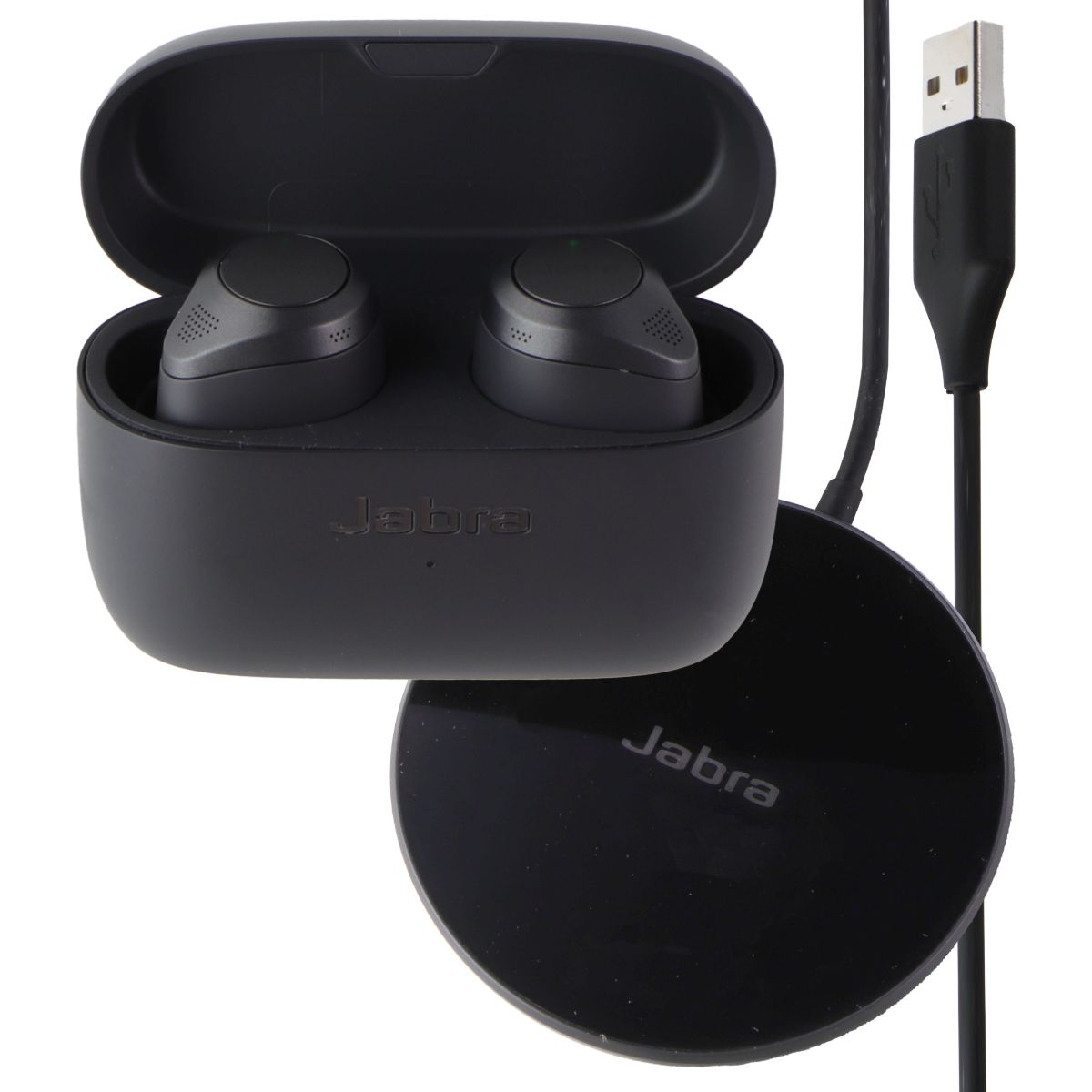 Jabra Elite 85t True Wireless Noise Cancelling Earbuds w/ 2 Charging Pads - Gray Portable Audio - Headphones Jabra    - Simple Cell Bulk Wholesale Pricing - USA Seller