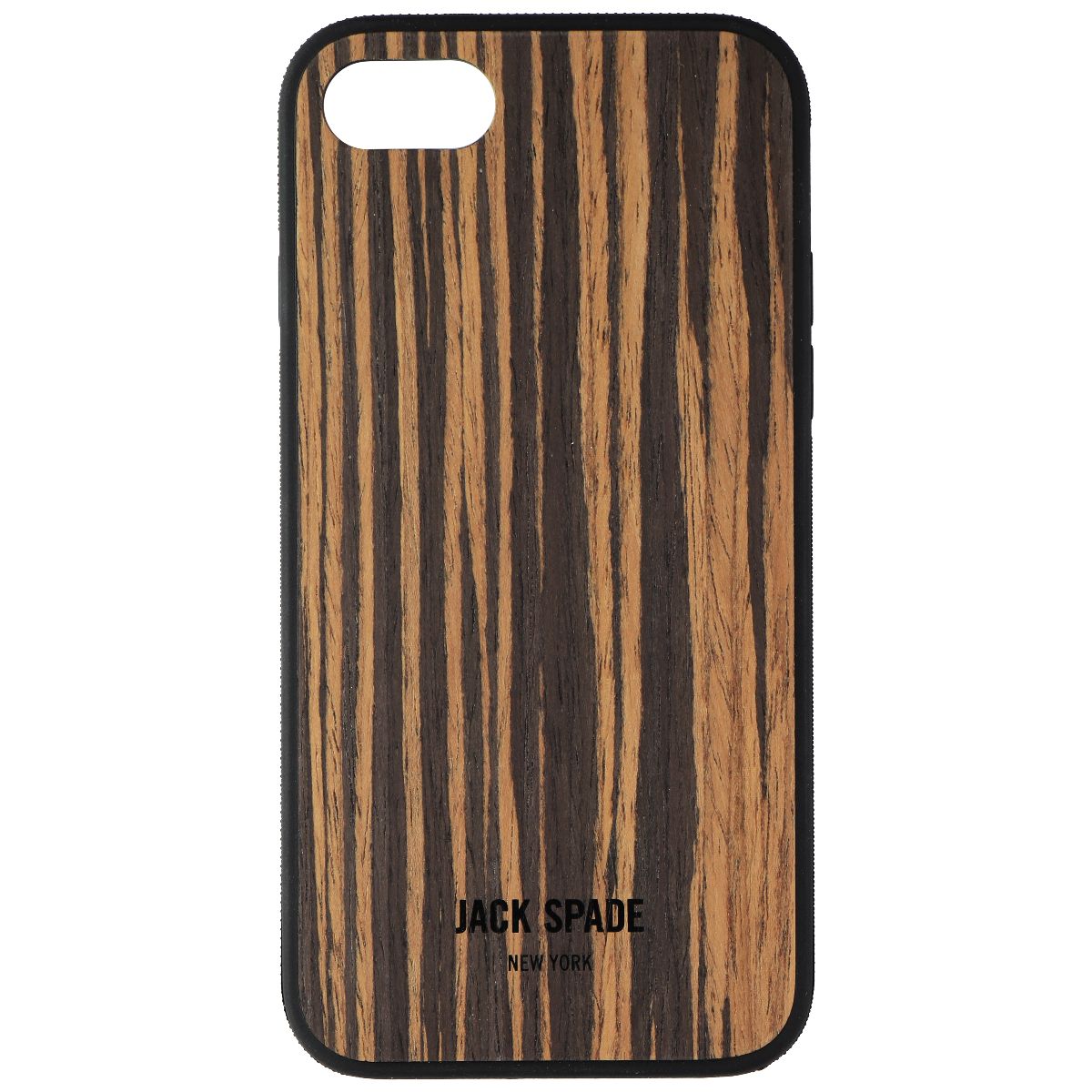 Jack Spade New York Wood Case for Apple iPhone 7 - Brown/Black Cell Phone - Cases, Covers & Skins Jack Spade    - Simple Cell Bulk Wholesale Pricing - USA Seller