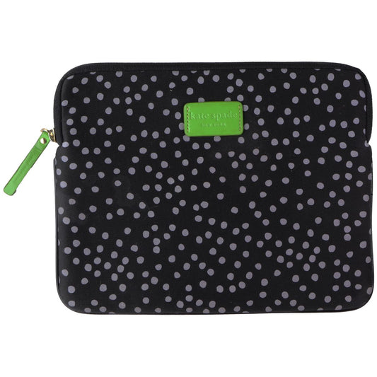 Kate Spade New York iPad Sleeve Zipper Pouch Case - Black/Polka Dots/Lime Green iPad/Tablet Accessories - Cases, Covers, Keyboard Folios Kate Spade New York    - Simple Cell Bulk Wholesale Pricing - USA Seller