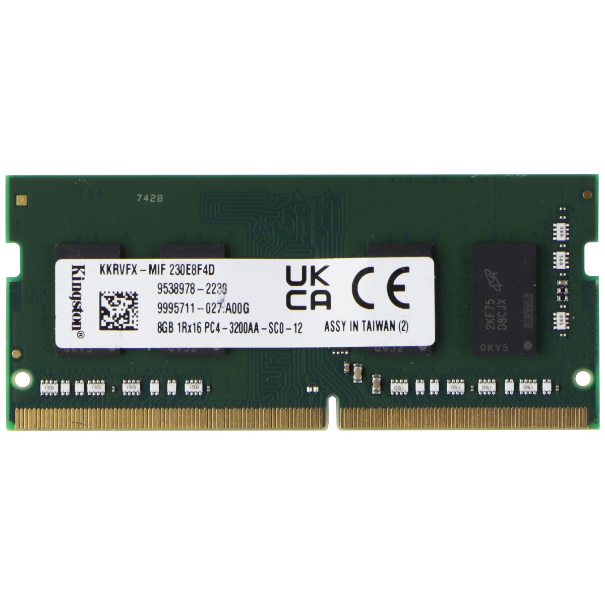 Kingston (8GB) DDR4 1Rx16 (PC4-3200AA) Laptop RAM Memory (KKRVFX-MIF) Computer Parts - Memory (RAM) Kingston    - Simple Cell Bulk Wholesale Pricing - USA Seller