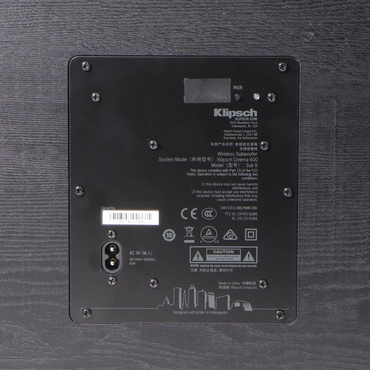 Klipsch Cinema 400 Sound Bar and 8-inch Wireless Subwoofer with HDMIARC - Black Home Multimedia - Home Speakers & Subwoofers Klipsch    - Simple Cell Bulk Wholesale Pricing - USA Seller