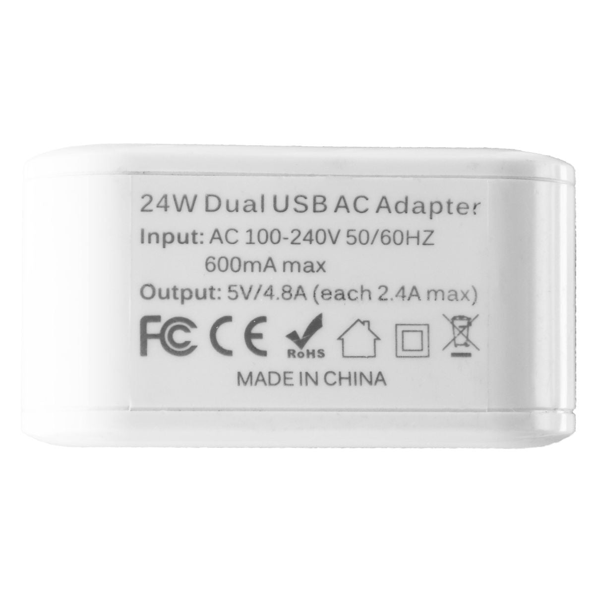 iClever (24W) Dual Port USB (5V/4.8A) Wall Charger - White (IC-TC02) Cell Phone - Chargers & Cradles iClever    - Simple Cell Bulk Wholesale Pricing - USA Seller