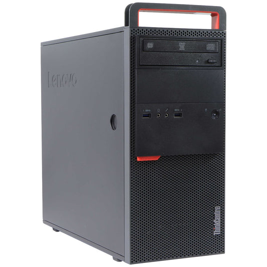 Lenovo ThinkCentre M900 Tower Desktop (i5-6500 / 256GB SSD / 8GB) Black/Red PC Desktops & All-In-Ones Lenovo    - Simple Cell Bulk Wholesale Pricing - USA Seller