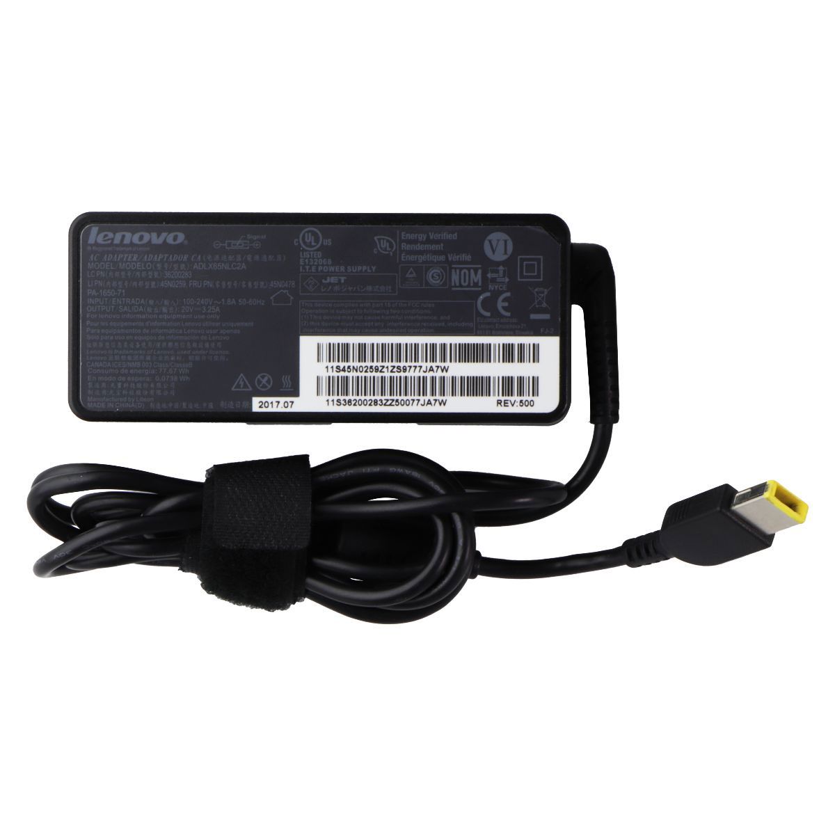 Lenovo (65W) 20V/3.25A AC Adapter Wall Charger (ADLX65NCC2A) - Brick Only Computer Accessories - Laptop Power Adapters/Chargers Lenovo    - Simple Cell Bulk Wholesale Pricing - USA Seller