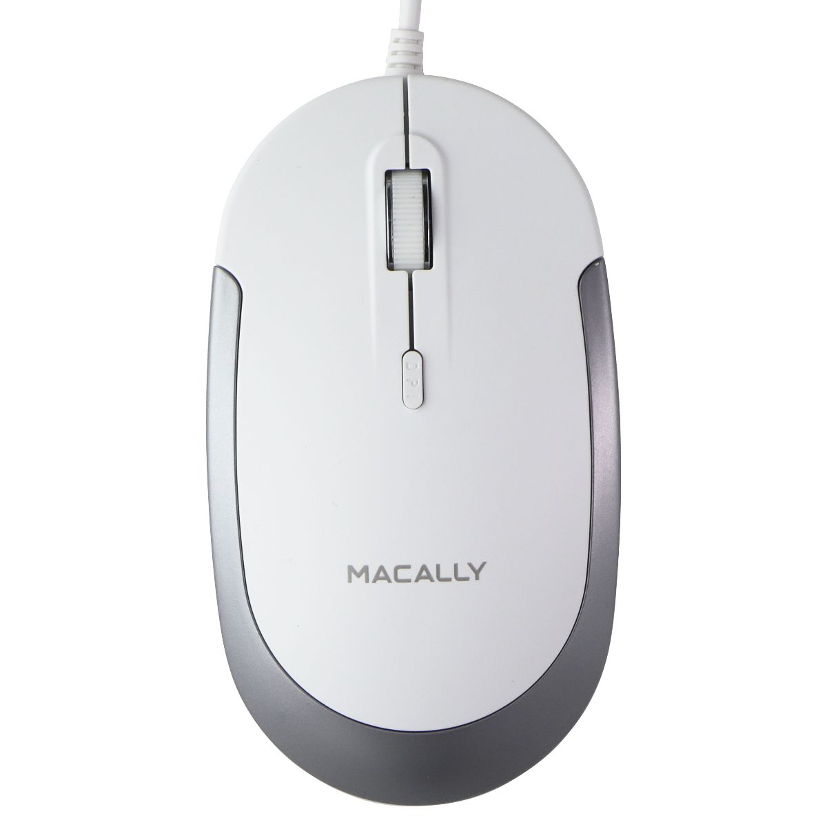 Macally (5-ft) USB Wired 3-Button Silent Mouse for Mac/PC - (DYNAMOUSE) White Keyboards/Mice - Mice, Trackballs & Touchpads Macally    - Simple Cell Bulk Wholesale Pricing - USA Seller