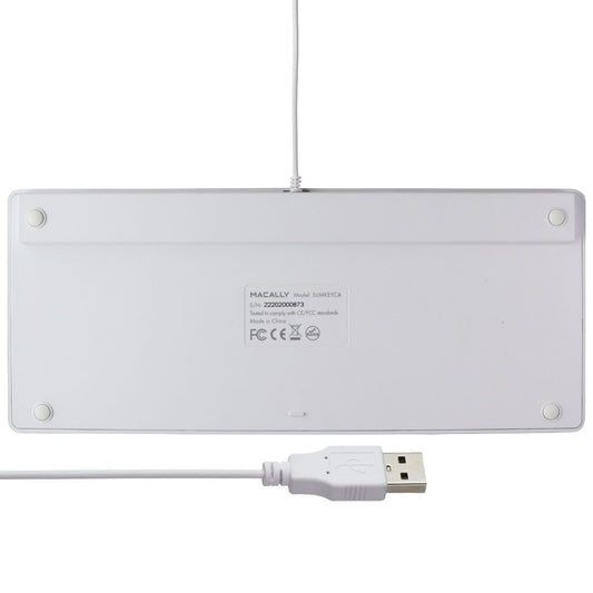 Macally Slim USB Wired Small Computer Keyboard for Apple Mac, iMac (SLIMKEYCA) Keyboards/Mice - Keyboards & Keypads Macally    - Simple Cell Bulk Wholesale Pricing - USA Seller