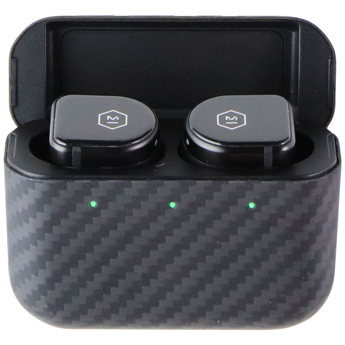 MASTER & DYNAMIC MW08 True Wireless Earphones (Black Ceramic/Matte Black Case) Portable Audio - Headphones Master & Dynamic    - Simple Cell Bulk Wholesale Pricing - USA Seller