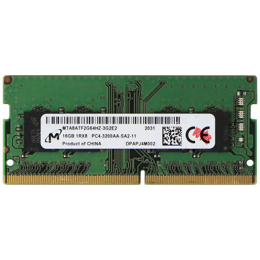 Micron DDR4 (16GB) 1Rx8 PC4-3200AA PC RAM Memory (MTA8ATF2G64HZ-32GE2) Computer Parts - Memory (RAM) Micron    - Simple Cell Bulk Wholesale Pricing - USA Seller