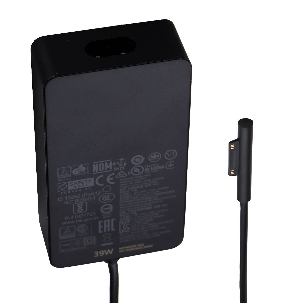 Microsoft 1963 (39W) Microsoft 12 Surface Go AC Adapter - Black (M1140030-003) Multipurpose Batteries & Power - Multipurpose AC to DC Adapters Microsoft    - Simple Cell Bulk Wholesale Pricing - USA Seller