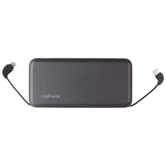 MyCharge Power+Cables Portable Power Bank (PC10G2-A) - 10,000 mAh / Black Cell Phone - Chargers & Cradles myCharge    - Simple Cell Bulk Wholesale Pricing - USA Seller