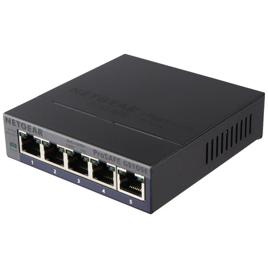 NETGEAR  5-Port Gigabit ProSafe Plus Switch (GS105Ev2) - Silver Networking - Network Switches Netgear    - Simple Cell Bulk Wholesale Pricing - USA Seller
