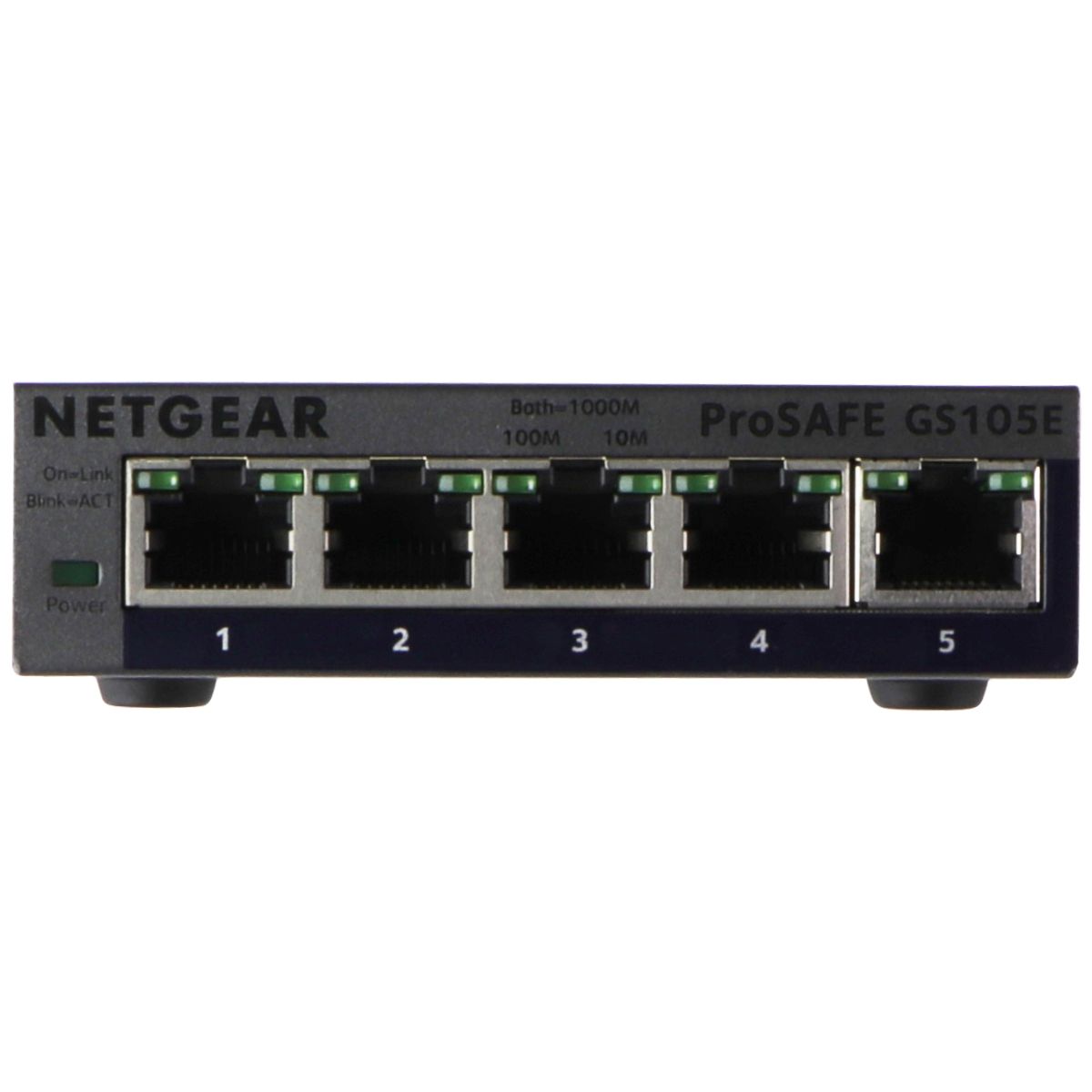 NETGEAR  5-Port Gigabit ProSafe Plus Switch (GS105Ev2) - Silver Networking - Network Switches Netgear    - Simple Cell Bulk Wholesale Pricing - USA Seller