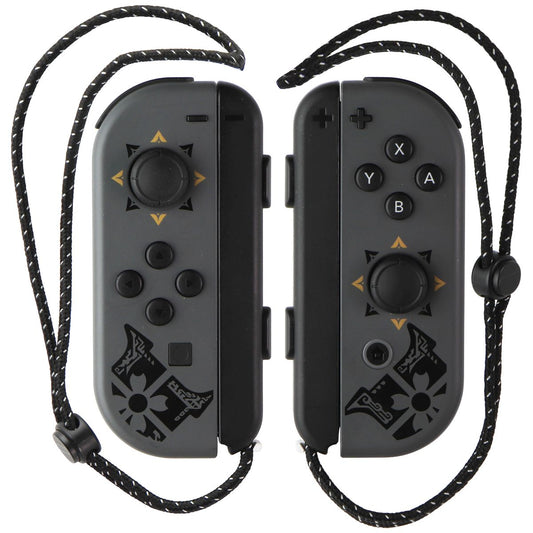 Nintendo Original Monster Hunter Joy-Con Set with Straps - Gray (HAC-015/16) Gaming/Console - Controllers & Attachments Nintendo    - Simple Cell Bulk Wholesale Pricing - USA Seller