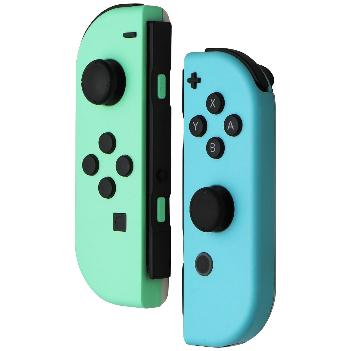 Nintendo Animal Crossing Left & Right Joy-Cons - NO Straps - Blue/Green Gaming/Console - Controllers & Attachments Nintendo    - Simple Cell Bulk Wholesale Pricing - USA Seller