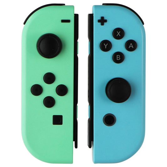 Nintendo Animal Crossing Left & Right Joy-Cons - NO Straps - Blue/Green Gaming/Console - Controllers & Attachments Nintendo    - Simple Cell Bulk Wholesale Pricing - USA Seller