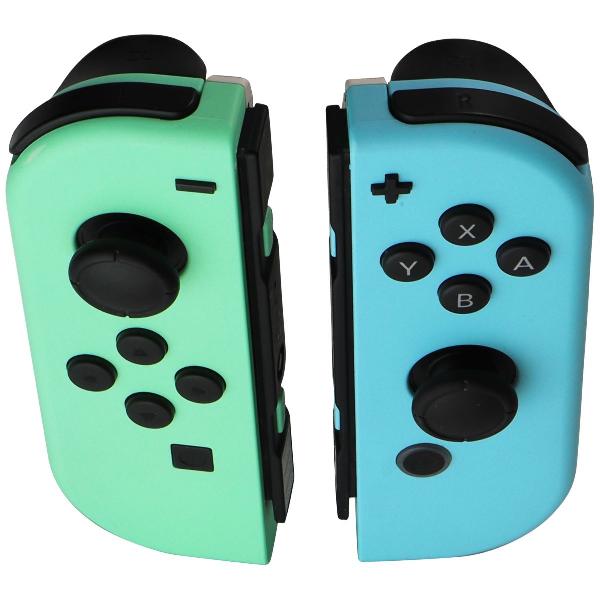 Nintendo Animal Crossing Left & Right Joy-Cons - NO Straps - Blue/Green Gaming/Console - Controllers & Attachments Nintendo    - Simple Cell Bulk Wholesale Pricing - USA Seller