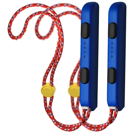 Nintendo Switch OEM Joy-Con Rail Attachment Wrist Straps - Mario Red & Blue Gaming/Console - Controllers & Attachments Nintendo    - Simple Cell Bulk Wholesale Pricing - USA Seller