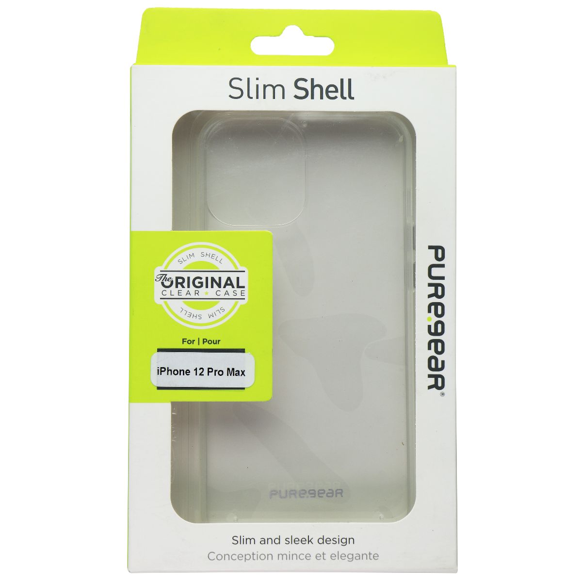 PureGear Slim Shell Hard Case for Apple iPhone 12 Pro Max - Clear Cell Phone - Cases, Covers & Skins PureGear    - Simple Cell Bulk Wholesale Pricing - USA Seller