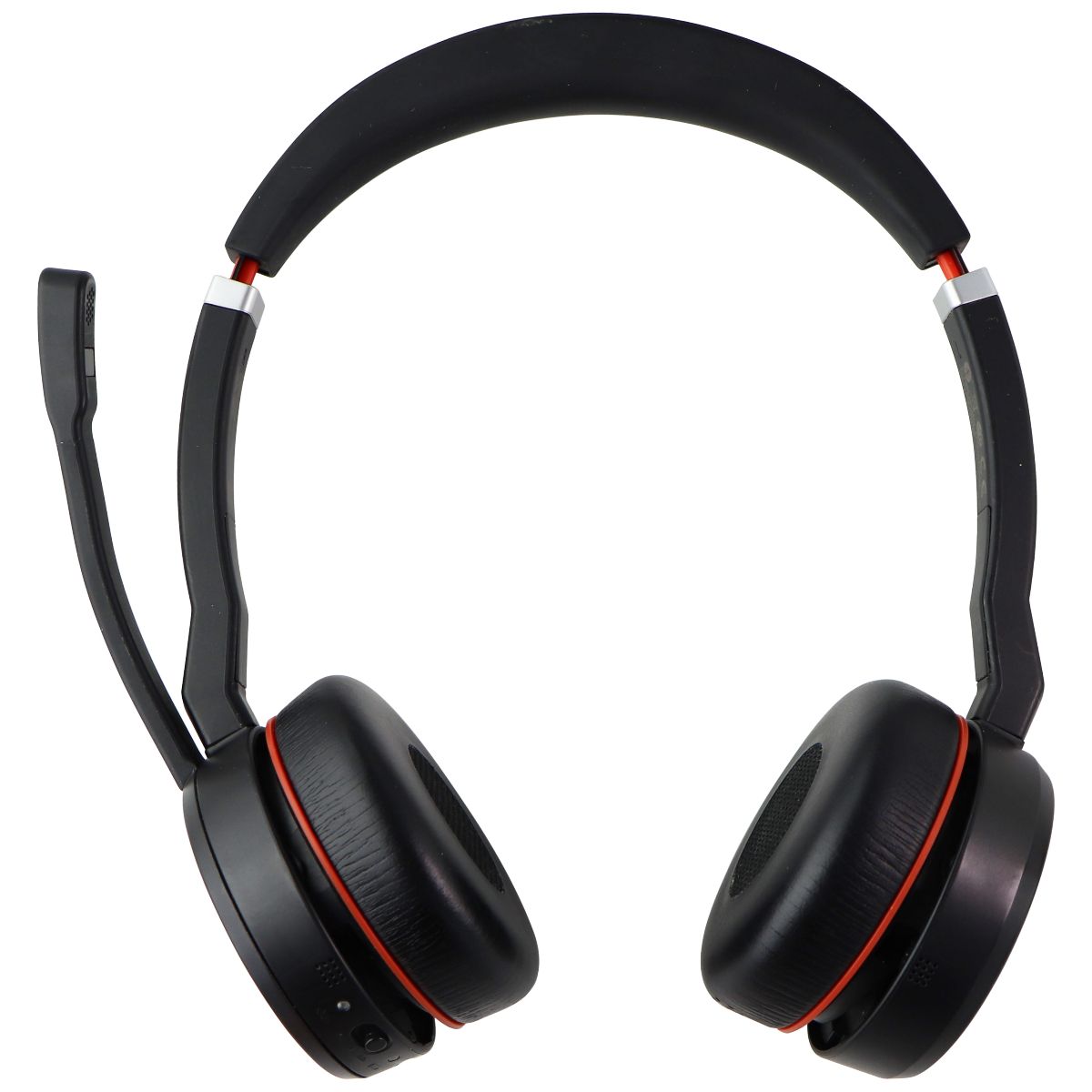 Jabra Evolve 75 MS Wireless Headset - Black/Red Portable Audio - Headphones Jabra    - Simple Cell Bulk Wholesale Pricing - USA Seller