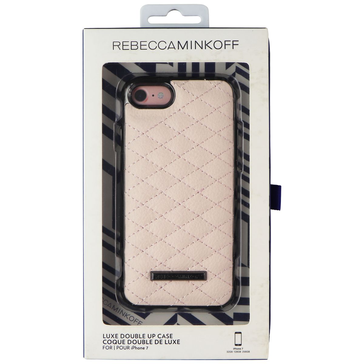 Rebecca Minkoff Luxe Double Up Case for Apple iPhone 7 - Black/Soft Blush Cell Phone - Cases, Covers & Skins Rebecca Minkoff    - Simple Cell Bulk Wholesale Pricing - USA Seller