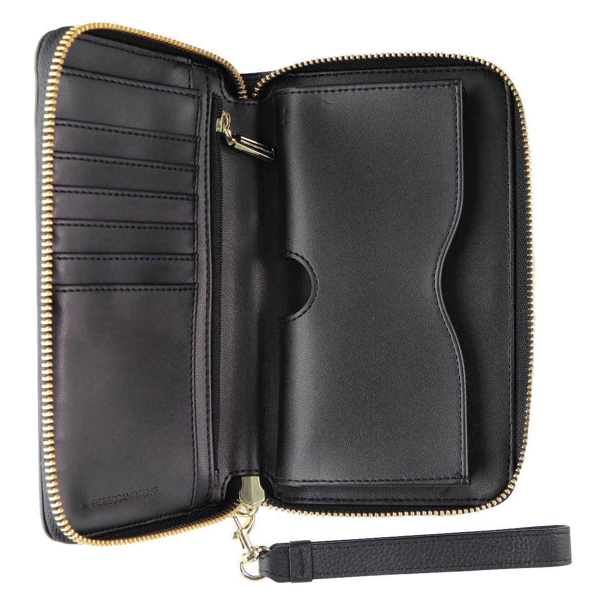 Rebecca Minkoff Regan Wristlet Wallet Case for Most Smartphones - Black Cell Phone - Cases, Covers & Skins Rebecca Minkoff    - Simple Cell Bulk Wholesale Pricing - USA Seller