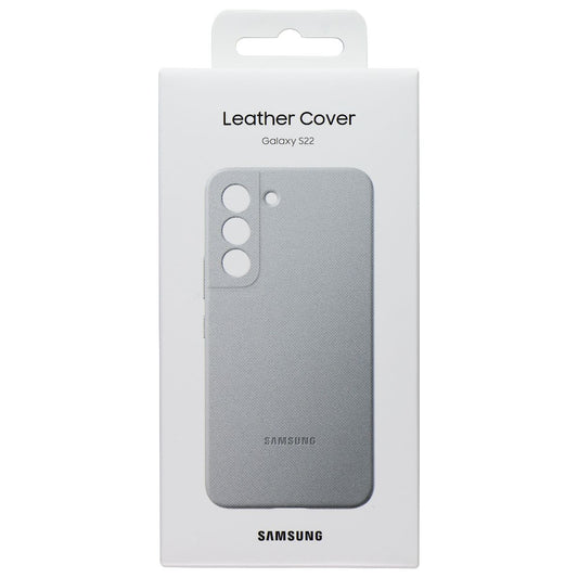 Samsung Official Leather Cover for Samsung Galaxy S22 - Light Gray Cell Phone - Cases, Covers & Skins Samsung    - Simple Cell Bulk Wholesale Pricing - USA Seller