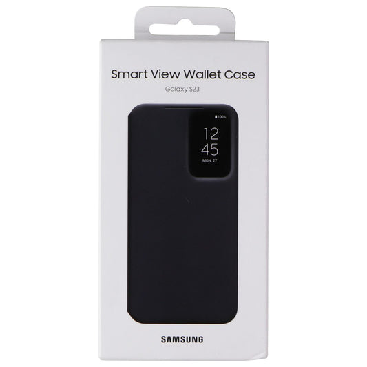 Samsung Smart View Wallet Case for Galaxy S23 - Black Cell Phone - Cases, Covers & Skins Samsung    - Simple Cell Bulk Wholesale Pricing - USA Seller