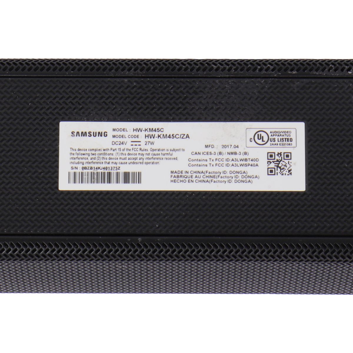 Samsung HW-KM45C Soundbar Only - Black Home Multimedia - Home Speakers & Subwoofers Samsung    - Simple Cell Bulk Wholesale Pricing - USA Seller