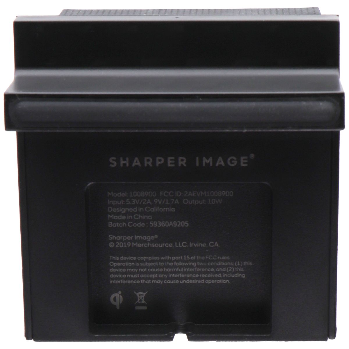 Sharper Image Qi Wireless Charging Dock 10W (1008900) - Black Cell Phone - Chargers & Cradles Sharper Image    - Simple Cell Bulk Wholesale Pricing - USA Seller